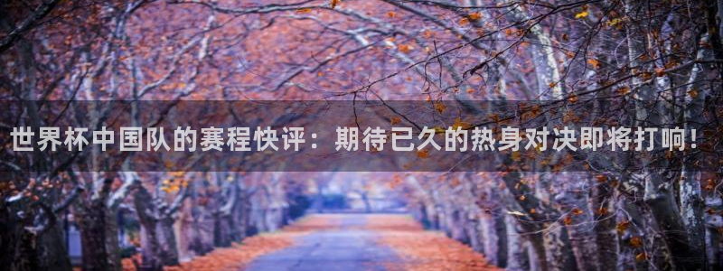世界杯欧洲区世预赛赛程：世界杯中国队的赛程快评：期待已久的热身对决即将打响！