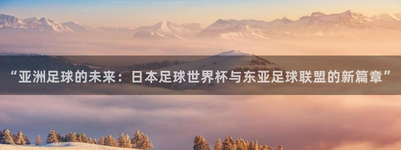 世界杯 中国：“亚洲足球的未来：日本足球世界杯与东亚足球联盟的新篇章”